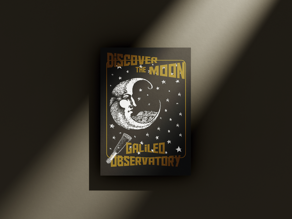 Promotional flyer and a poster for an observatory